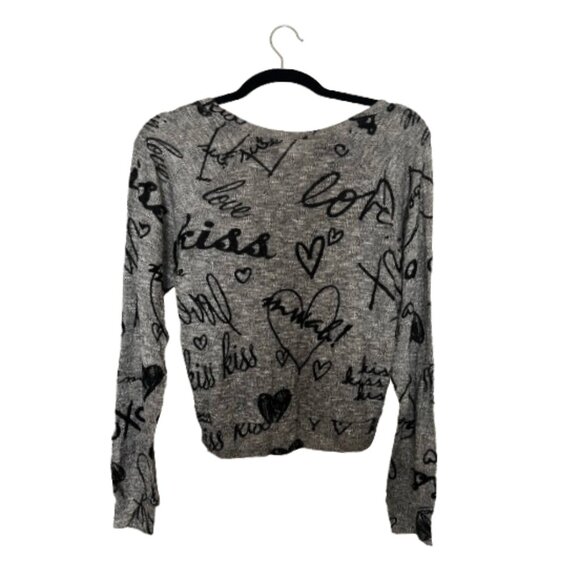Modern Lux Gray Long Sleeve Top - Picture 1 of 4